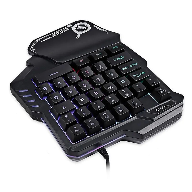 RaptorPad one-handed mechanical RGB gaming keypad