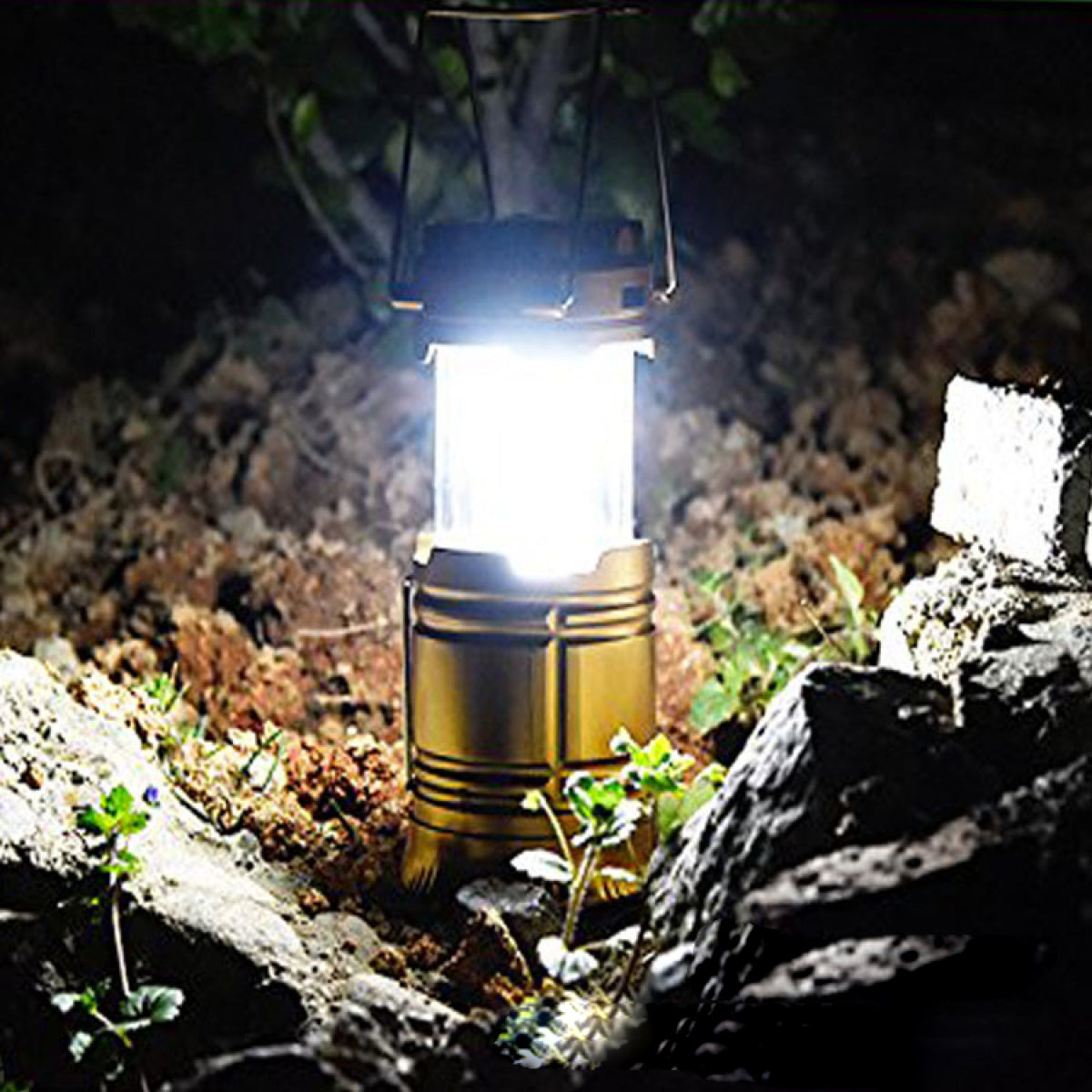 GlowPeak Solar Camping Lantern