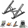 FoldFlex Aluminum Laptop Stand, foldable adjustable design