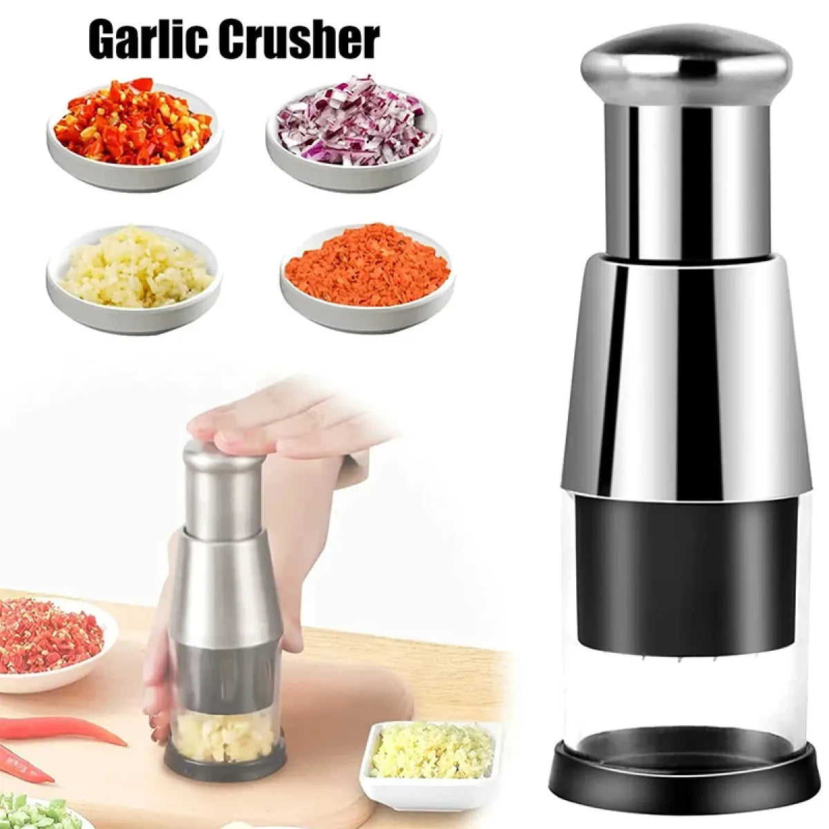 SnapPress Garlic & Onion Crusher