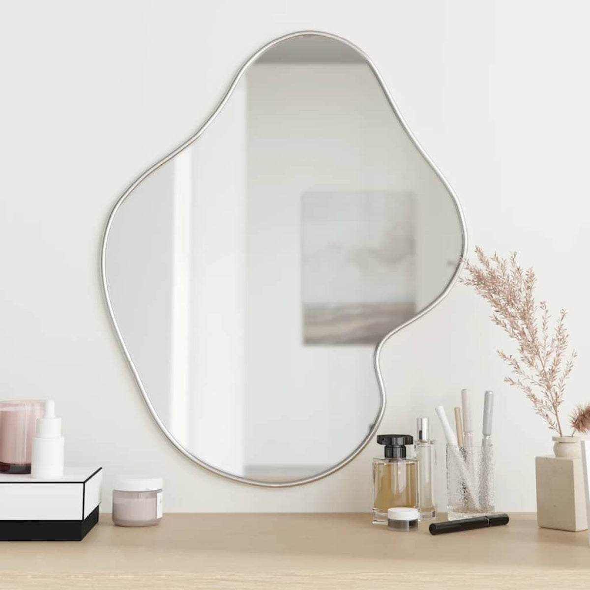 Luna Wall Mirror mounted on a wall